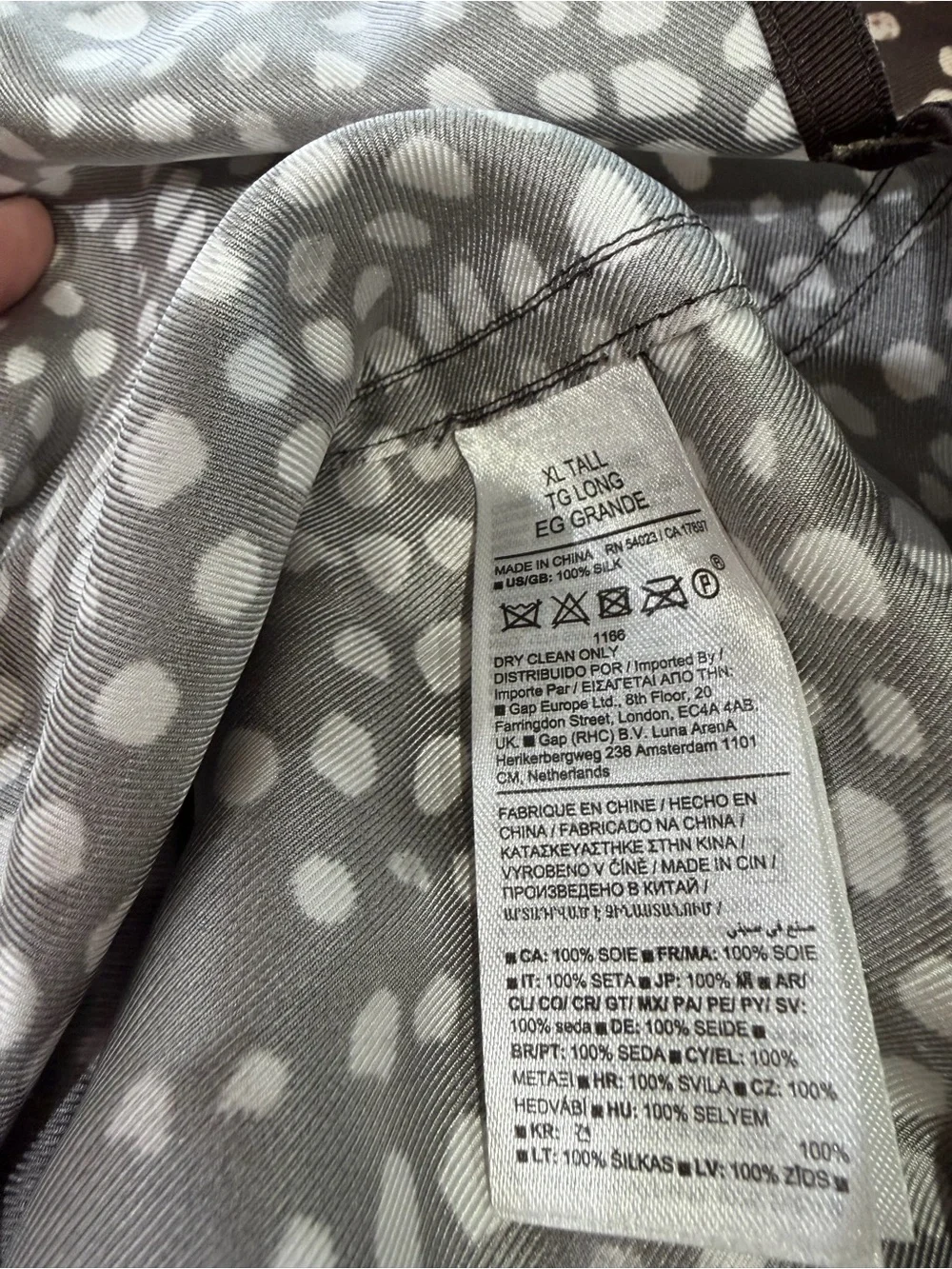 BANANA REPUBLIC Lyam Silk Resort Shirt Brown